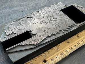 Antique letterpress Copper PRINTING BLOCK  - Knights of St. John New York - Picture 1 of 7