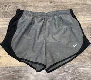 Girls Nike Shorts Size Medium Gray Dance Cheer Gymnastics - Picture 1 of 3