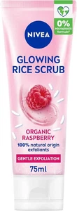 NIVEA Glow Rice Scrub Bio Raspberry Organic Rice 75ml - 100% Natural Exfoliants - Picture 1 of 7