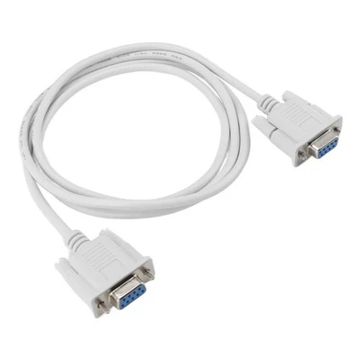 2X(1PC 5ft F / F Serial RS232 Null Modem Cable Female to Female DB9 FTA2545 - Image 1 of 4
