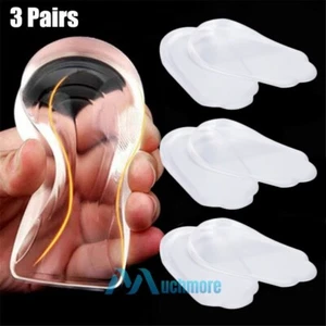 6x Plantillas correctivas de silicona con cuña de talón medial y lateral para zapatos para hombres mujeres - Imagen 1 de 12