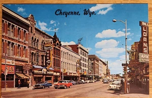 16th Street Cheyenne Wyoming WY Postcard 19\50s Noble Post Cards Unused - Picture 1 of 1