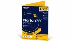 Norton 360 Premium 100GB 5 Devices 1 Year Digital Code. Upgrade To Platinum - Picture 1 of 1