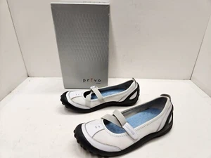 Clarks Privo Mary Jane Sandal Women 6M White Leather Athletic Comfort (sh40) - Picture 1 of 10