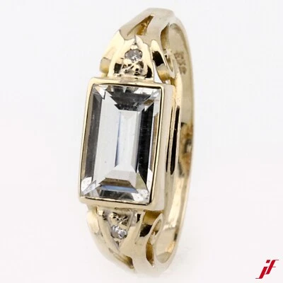 Ring 585/14K Gelbgold 1 Aquamarin ca. 0,75ct - Wert 1.600€ - Bild 1 von 4