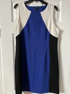 Kiara Women’s Large sleeveless dress blue, white, black - Picture 1 of 11