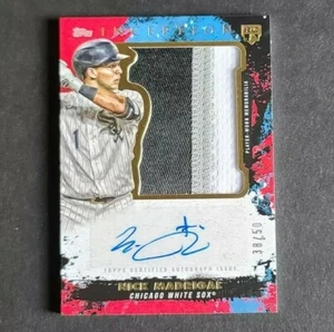 NICK MADRIGAL 2021 Topps Inception Rookie RC Jumbo Patch Auto #38/50 White Sox - Picture 1 of 12