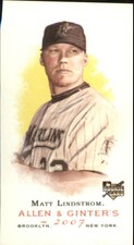 2007 Topps Allen and Ginter Mini Marlins Baseball Card #44 Matt Lindstrom