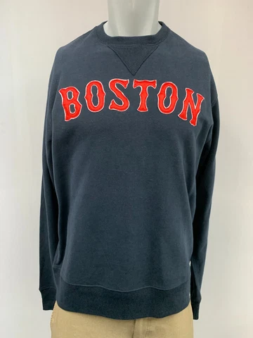 Boston Red Sox Men's Crewneck Sweatshirt Size L, '47 Brand Navy Vintage Cover