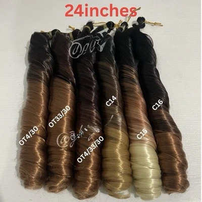 Spiral Curls For Braids (4bundles )needed for full hair.available in colours - Image 1 of 3