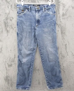 Wrangler George Strait Jeans Herren 34x30 Blau Cowboy Cut Denim Western Distressed - Bild 1 von 19