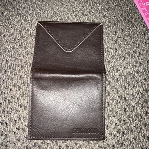 Seltene Shinola schmale Mini Geldbörse Geldscheinetui braun weiches Leder neu 7x4" - Bild 1 von 6