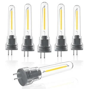 6-Pack S14 LED Bulbs Plug In, 1W Spare LED Filament Light Bulb 2700K Warm White, - Picture 1 of 7