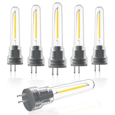 6-Pack S14 LED Bulbs Plug In, 1W Spare LED Filament Light Bulb 2700K Warm White, - Image 1 of 4