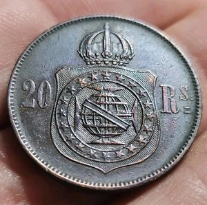 Brésil 20 Reis 1869 Brazil - Picture 1 of 2
