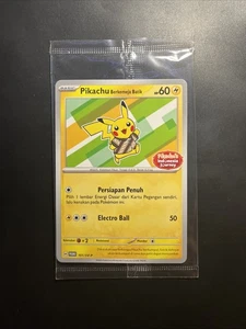Pikachu Berkemeja Batik Promo 101/SV-P Journey Pokemon Indonesia Sealed - Picture 1 of 2