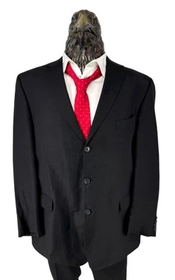 Paul Smith Men Linen Blazer Black Made in Italy EU58 DE58 US46S - Image 1 of 4