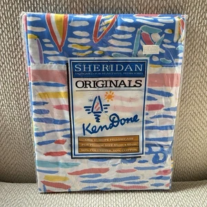 Funda de almohada Ken Done de colección Sydney Harbour Bridge Sheridan Euro nueva en paquete leer - Imagen 1 de 3