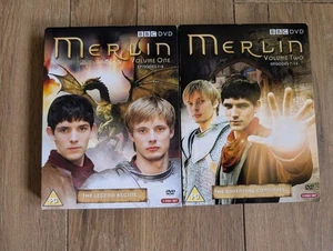 Merlin BBC Season 1 Volumes 1 And 2 Good Condition Fantasy Drama - Imagen 1 de 4