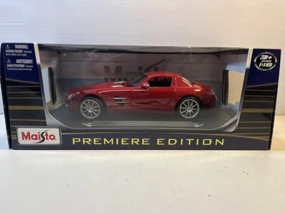 Coche modelo diecast Mercedes-Benz SLS AMG: escala 1/18 de Maisto Foto 1 de 4