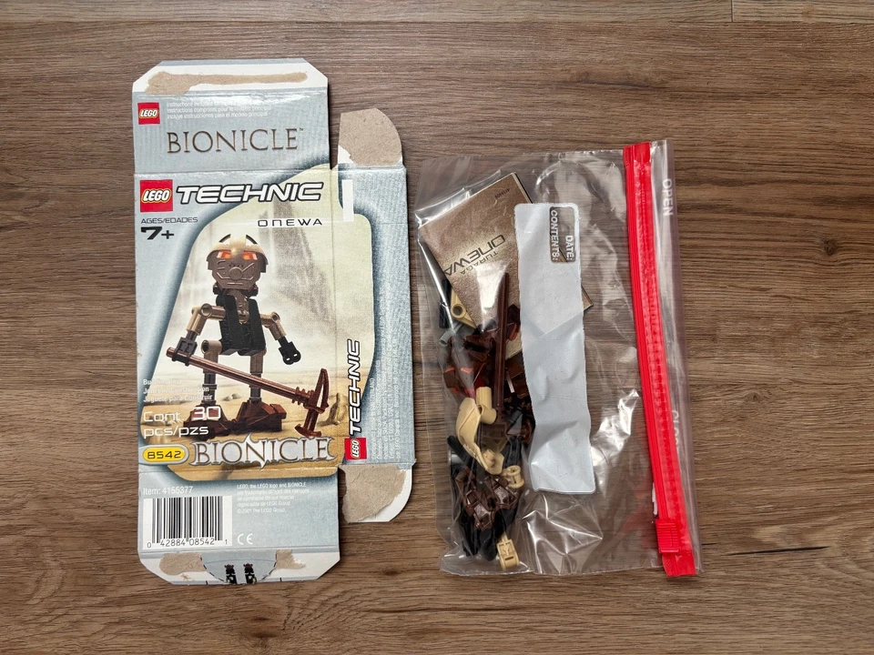 LEGO BIONICLE: Onewa (8542) Completo com Manual e Caixa (sem elásticos) - Imagem 1 de 1
