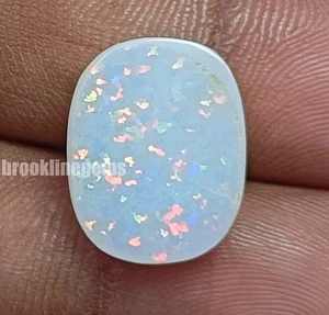 Piedra preciosa suelta de ópalo blanco fuego etíope natural certificado 6 quilates 5ASL - Imagen 1 de 7