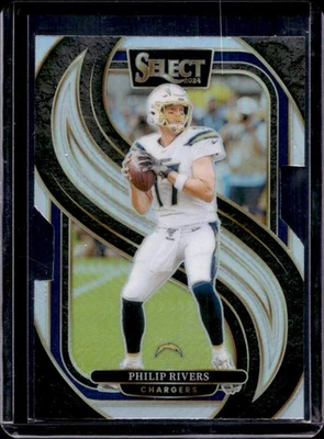 2024 精选 Philip Rivers Premier 银色 Prizm 模切 #187 充电器 — 第 1/2 张图片