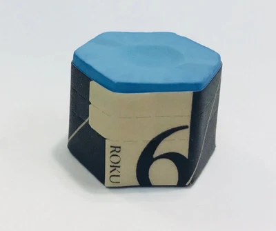 Kamui Roku Chalk - Blue Single Six Sided Less Mess than 1.21/.98 Less Miscues - Image 1 of 2