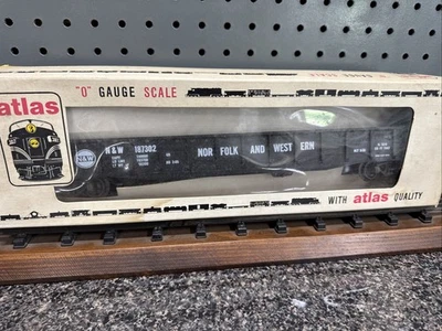 Vtg Atlas O Scale 50’ Gondola No.6212 Norfolk & Western Excellent Cond Open Box - Image 1 of 4