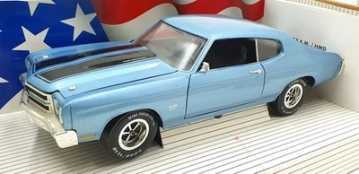Ertl 1/18 Scale Diecast 7808 - 1970 Chevrolet Chevelle SS454 LS6 - Blue - Image 1 of 4
