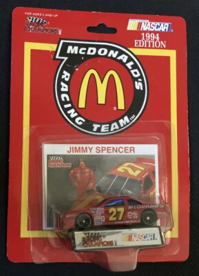 1994 Racing Champions NASCAR Jimmy Spencer #27 McDonald’s 1:64 Diecast New - Image 1 of 4