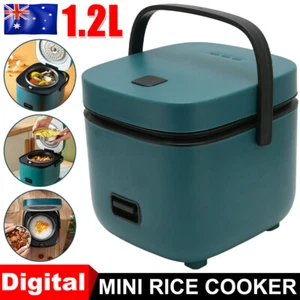 1.2L Multifunction Mini Electric Rice Cooker Soup Stew Pot Non-stick Pan Steamer - Picture 1 of 12
