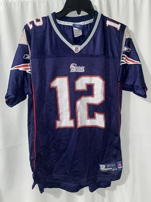 Camiseta Tom Brady #12 New England Patriots Reebok juvenil talla XL 18-20 Foto 1 de 4
