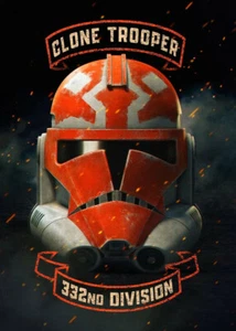 Clone Trooper Helmet Metal Poster Mandalorian Star Wars Clone Wars 7x11 12x18 C2 - Picture 1 of 1