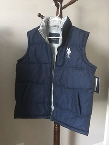 us polo assn puffer vest M Navy New With Tag - Picture 1 of 3