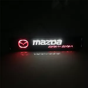 1x Car Front Grille Emblem LED Badge Decor Light Daytime Running Light for Mazda - Picture 1 of 6
