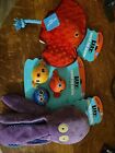 Lot de 3 jouets Bark Dog Under The Seams piqûre Crosby The Ray, pieuvre, guppies