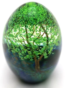 Beautiful Tall CATHY RICHARDSON Summer Season Art Glass PAPERWEIGHT - Picture 1 of 5