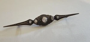 RARE STERLING SILVER 925 GEROCHRISTO BROOCH WITH STONES. EARLY DESIGN. - Picture 1 of 8