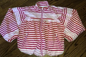 NEW Hunter for Target Girls Size XS 4/5 Striped Windbreaker Rain Jacket Pink Red - Picture 1 of 7