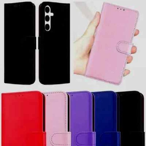 Flip Leather Magnetic Wallet Case for Samsung S25 Ultra S23 S22 S25 S24FE A16 5G - Picture 1 of 14