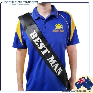 BEST MAN SASH A Bucks Party Essential Reduced To Clear Brand New - Imagen 1 de 10