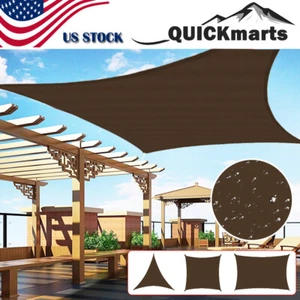 Outdoor Sun Shade Sail Waterproof Patio Awning Cover Garden Pool Canopy Shelter - Picture 1 of 10