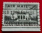 United States:1947 New Airmail Stamps 10 C. Rare & Collectible Stamp.