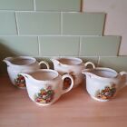 Set Of 4 Vintage Swinnertons Country Cottage Jugs In Different Sizes.