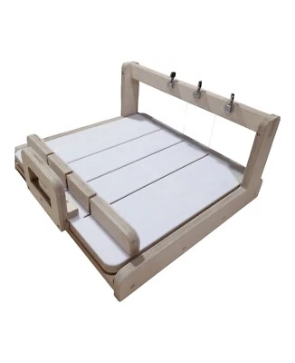 Multi Loaves Wooden Slab Soap Log Cutter | 3 Wire Soap Cutter | Beige - Image 1 of 4