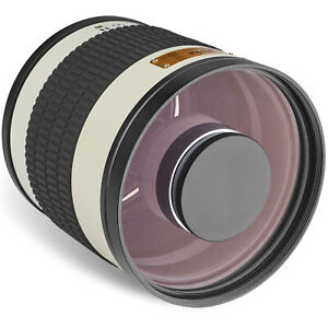 Opteka 500mm f/6.3 Telephoto Mirror Lens for Sony E FE SEL Mirrorless Cameras