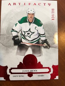 17-18 UD Artifacts Rube Red Parallel #35 Jamie Benn /299