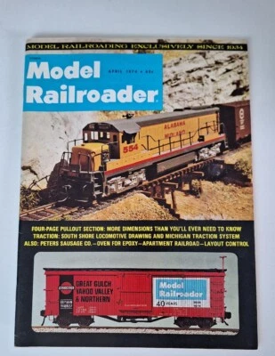 Model Railroader Magazine April 1974 - Image 1 of 2