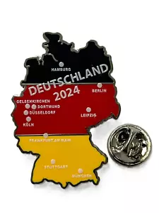Pan Pins Fußball Badge Anstecker DFB Nationalmannschaft Deutschland Landkarte - Bild 1 von 6